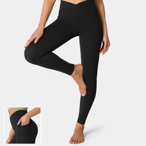 XS - Everyday Cloudful™ Fabric Crossover Pocket Plain Leggings